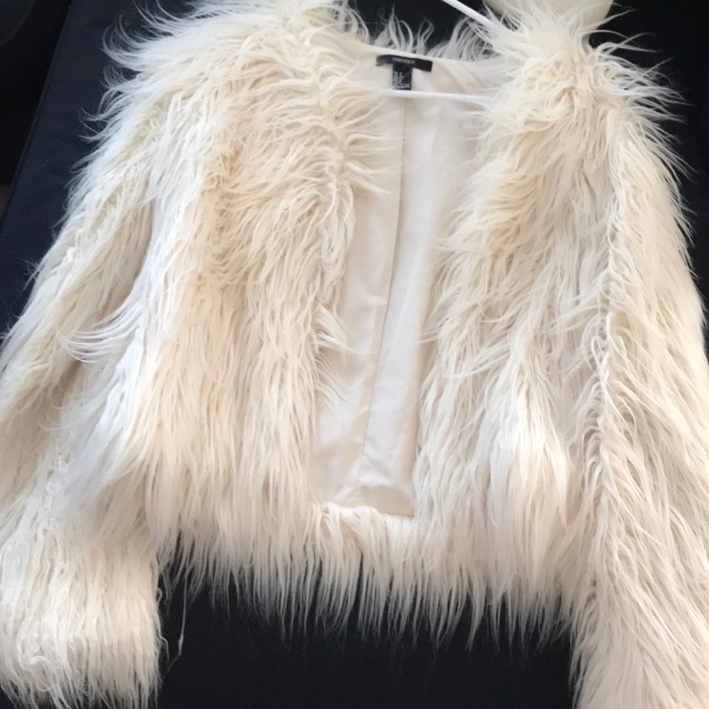 Faux fur jacket